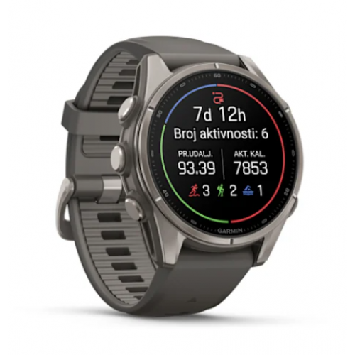 Garmin Fenix 9 47 mm AMOLED Titanium Pebble Gray
